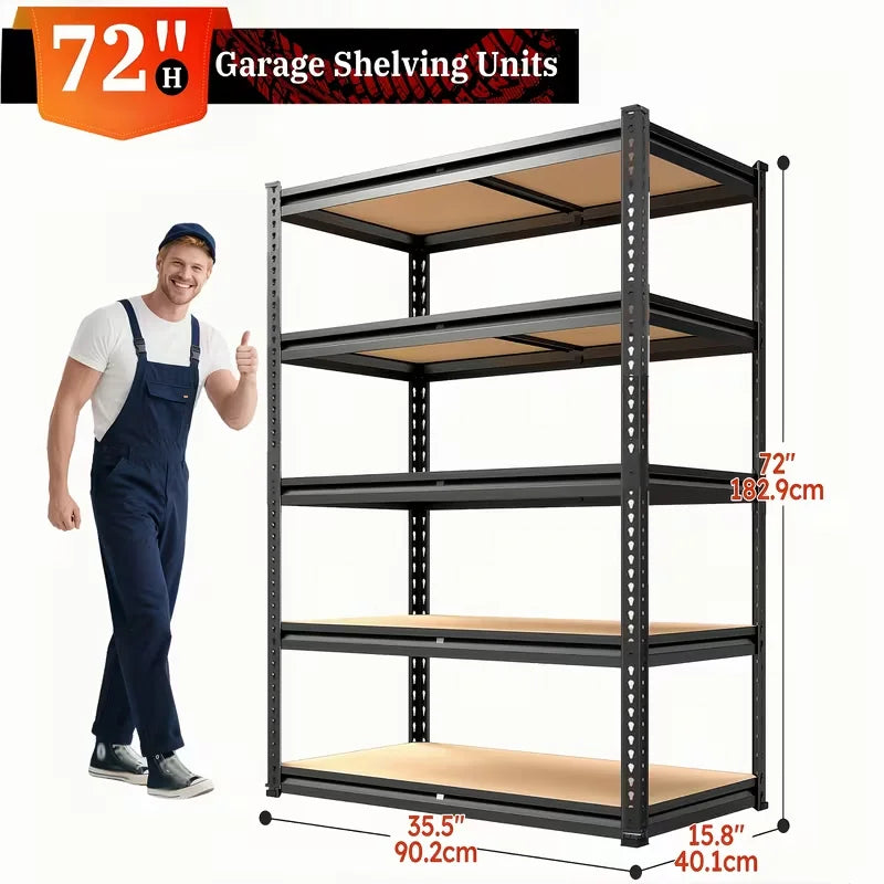 Heavy Duty Metal Rack With 2000 Pound Per Layer Capacity