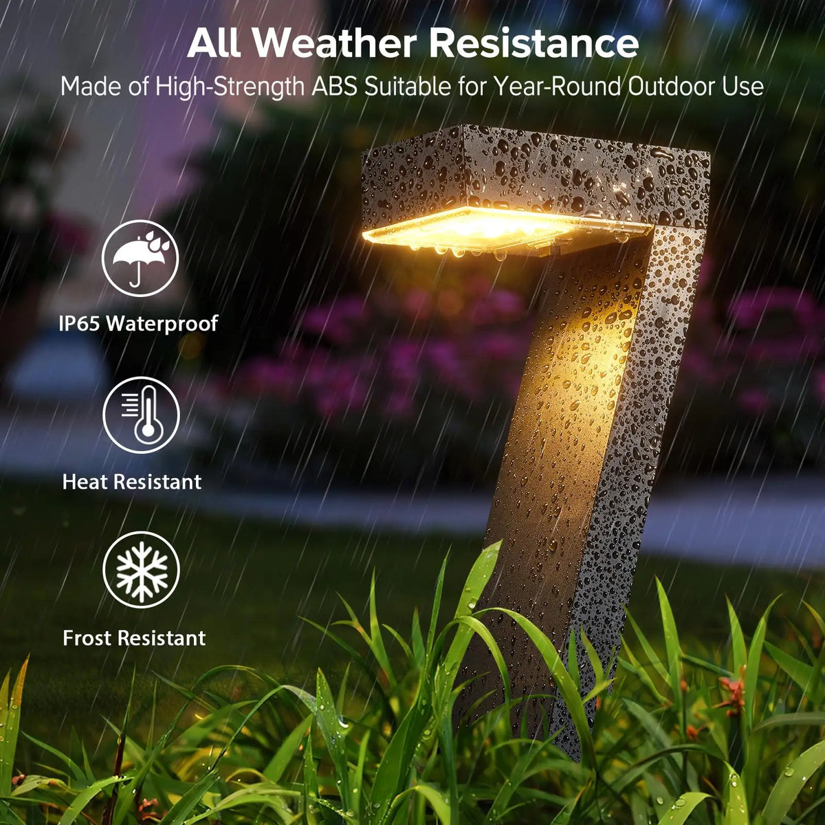 Bright Waterproof LED Solar Pathway Lights for Gardens and Driveways
