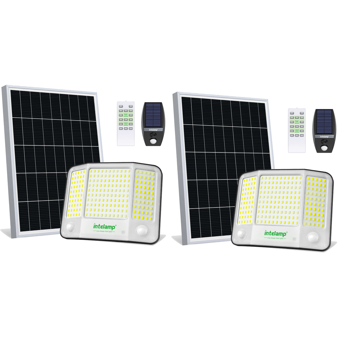 Intelamp Outdoor Solar Motion Sensor LED Flood Light