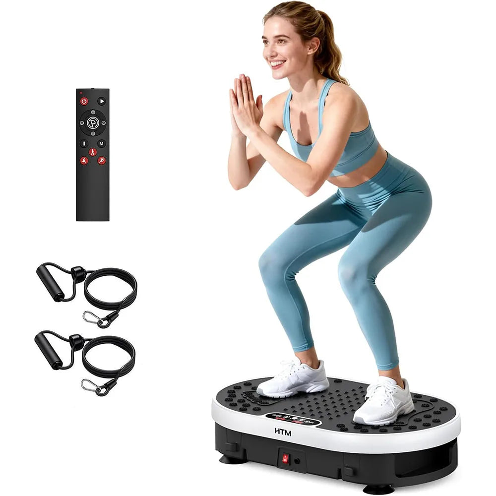 HTM Vibration Plate Machine With 120 Speed Levels and Preset Programs