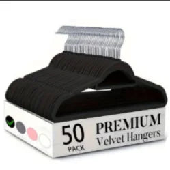 Flocked Non Slip Coat Hangers For Home Wardrobe Organization