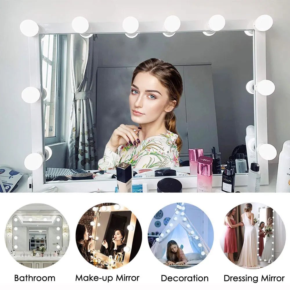 SIKADING Adjustable Vanity Mirror Lights For Makeup With Dimming