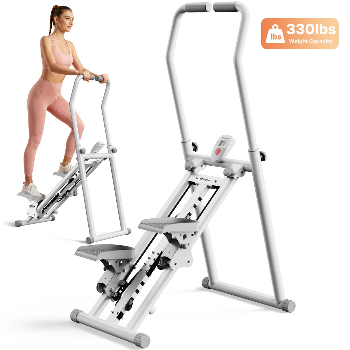 MERACH Foldable Stair Stepper for Full Body Home Fitness Workouts
