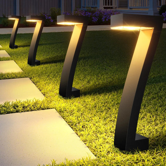 Bright Waterproof LED Solar Pathway Lights for Gardens and Driveways