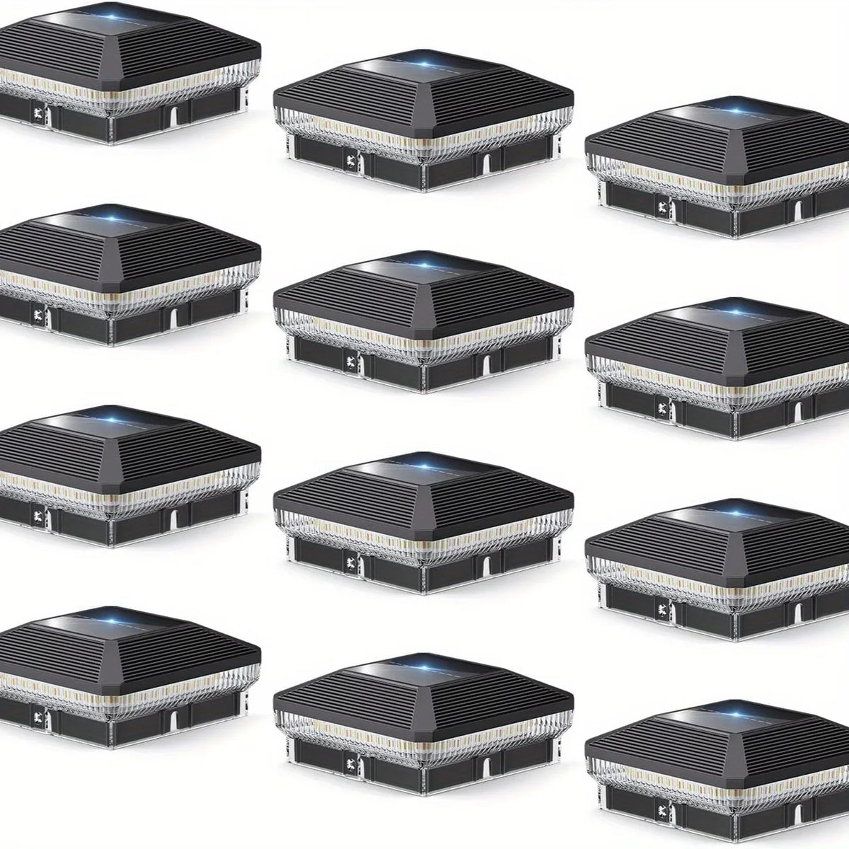 Outdoor Solar Post Cap Lights LED Fence Lighting Three Modes