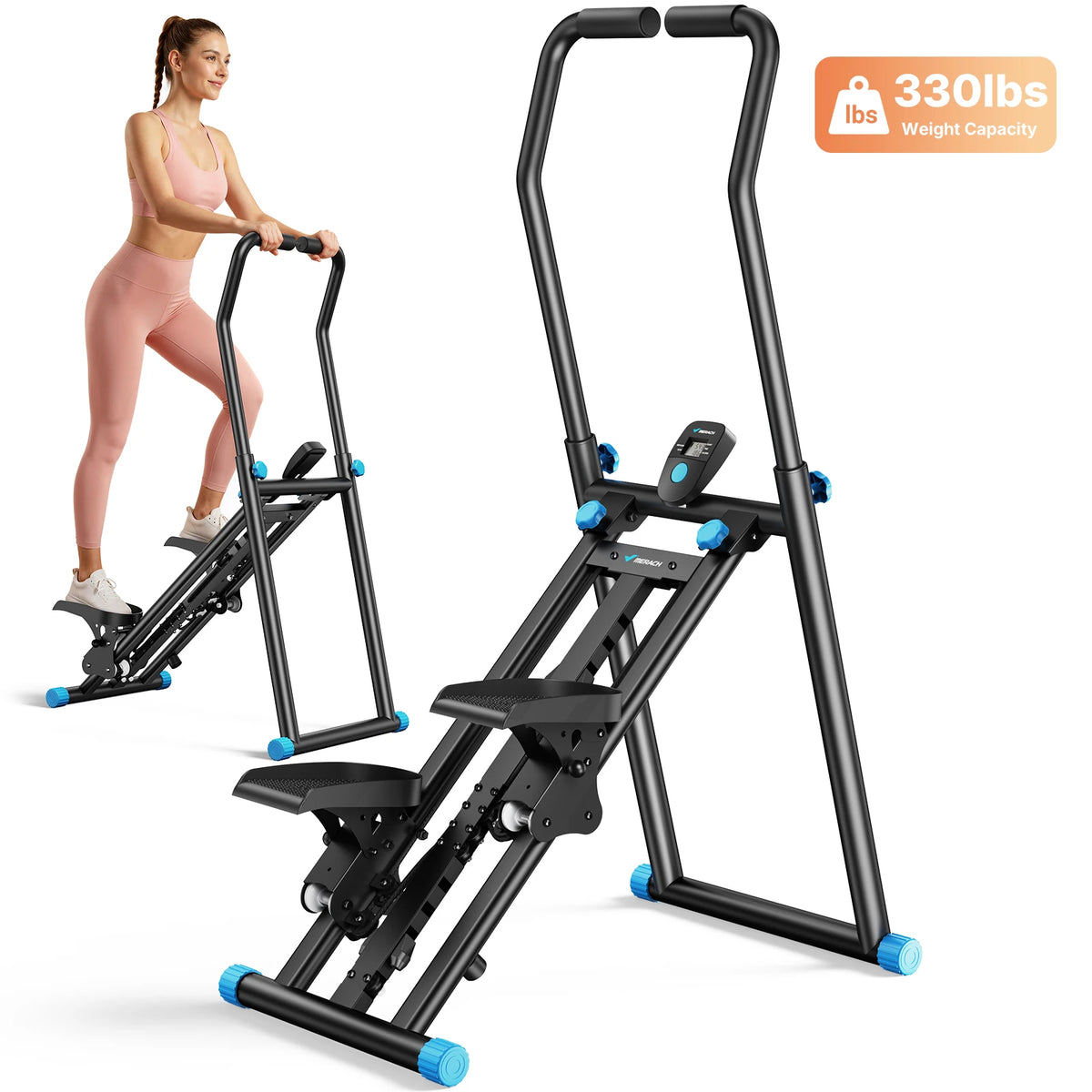 MERACH Foldable Stair Stepper for Full Body Home Fitness Workouts