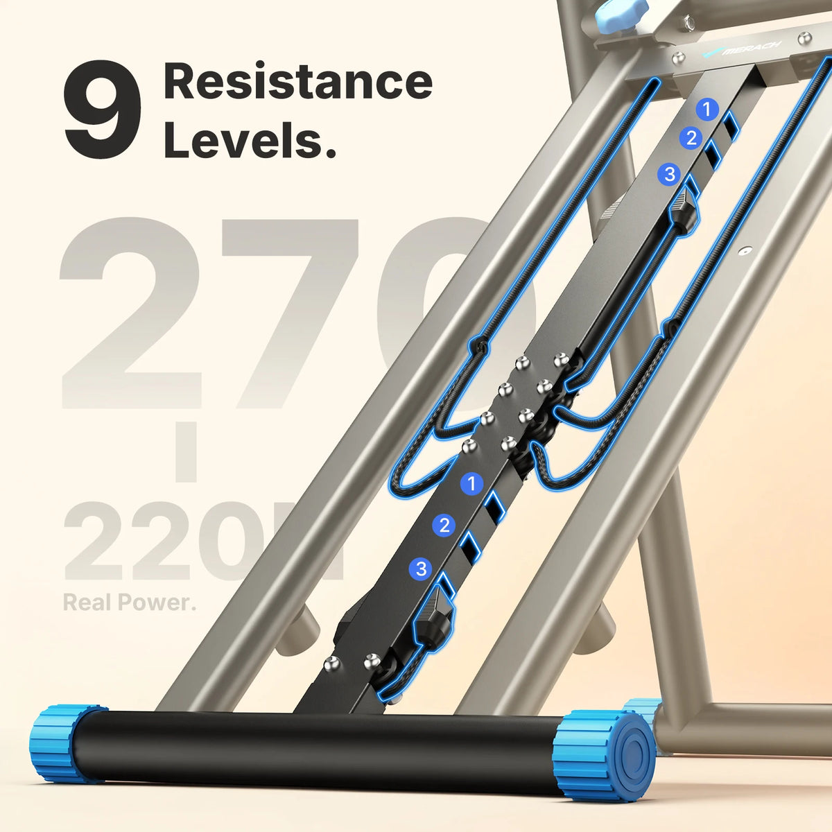 MERACH Foldable Stair Stepper for Full Body Home Fitness Workouts