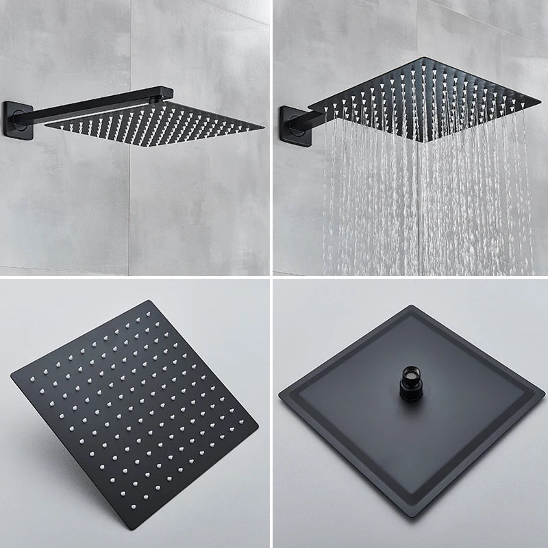 Rozin Wall Mounted Concealed Rainfall Shower System With Tub Spout