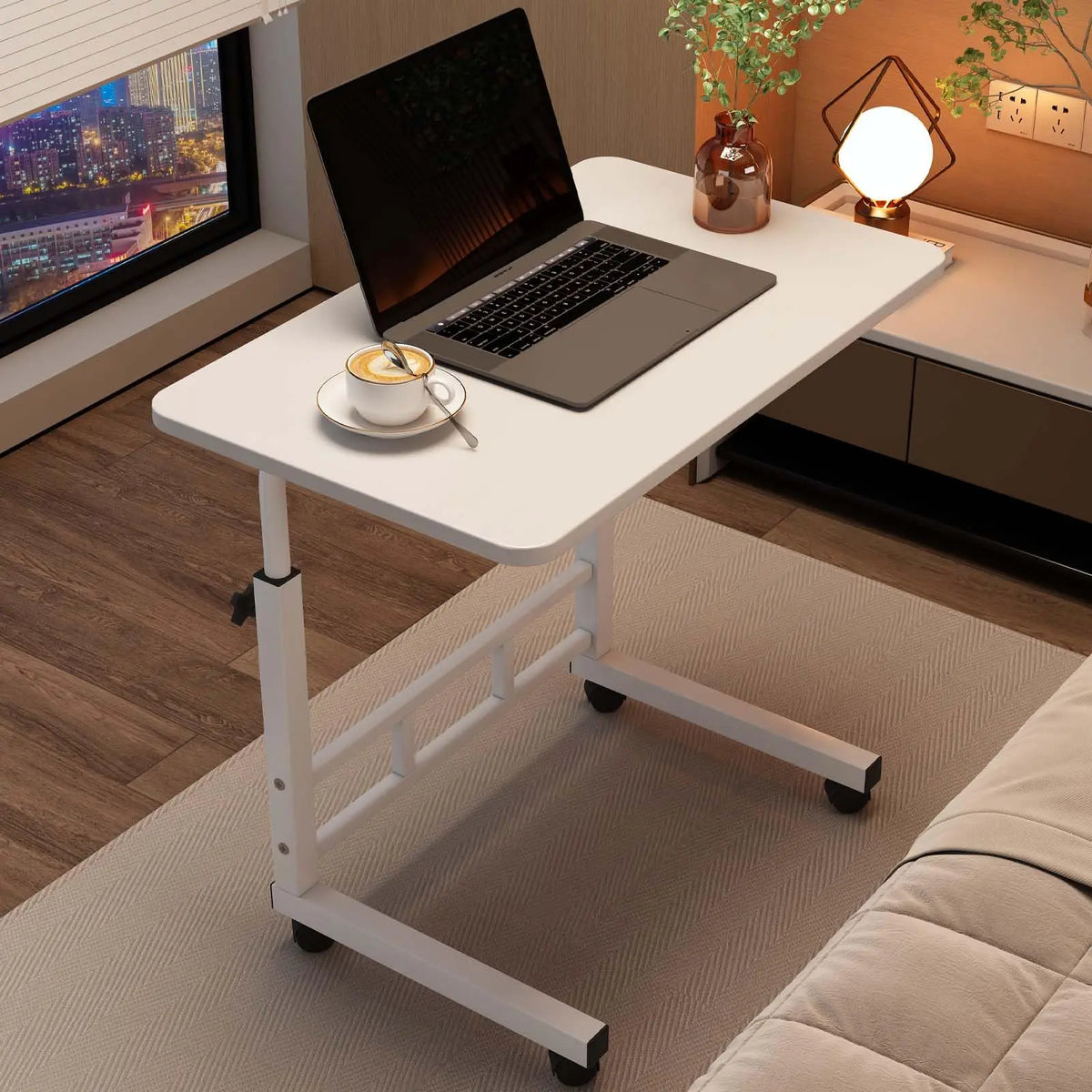 HiMISS Mobile Standing Desk With Wheels For Home Office