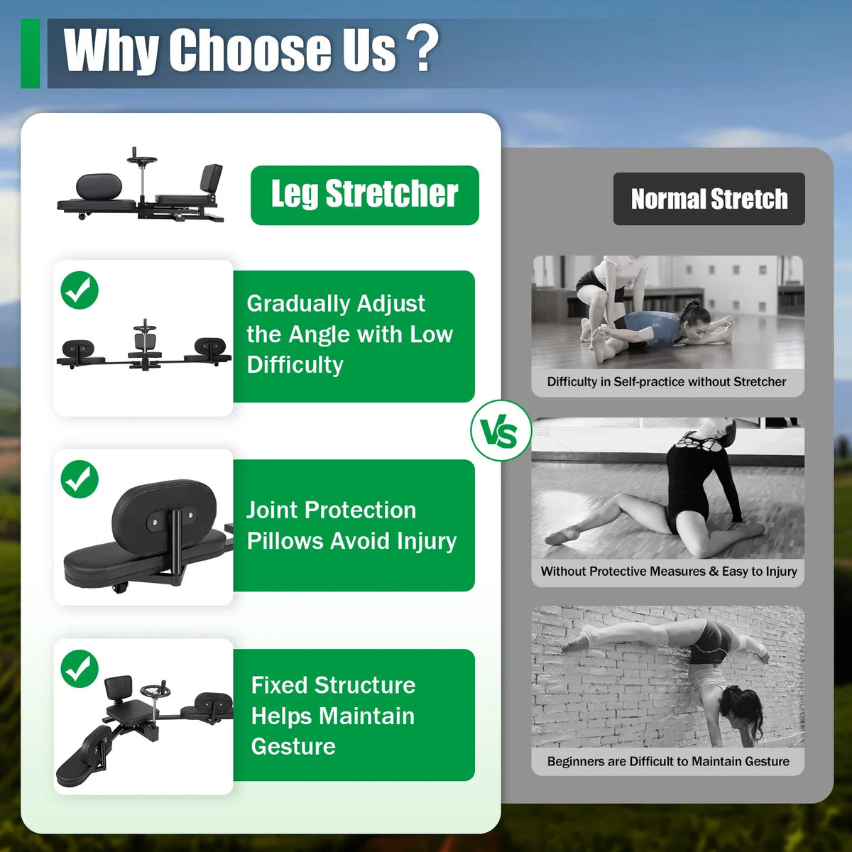Heavy Duty Leg Stretcher Machine For Flexibility And Splits
