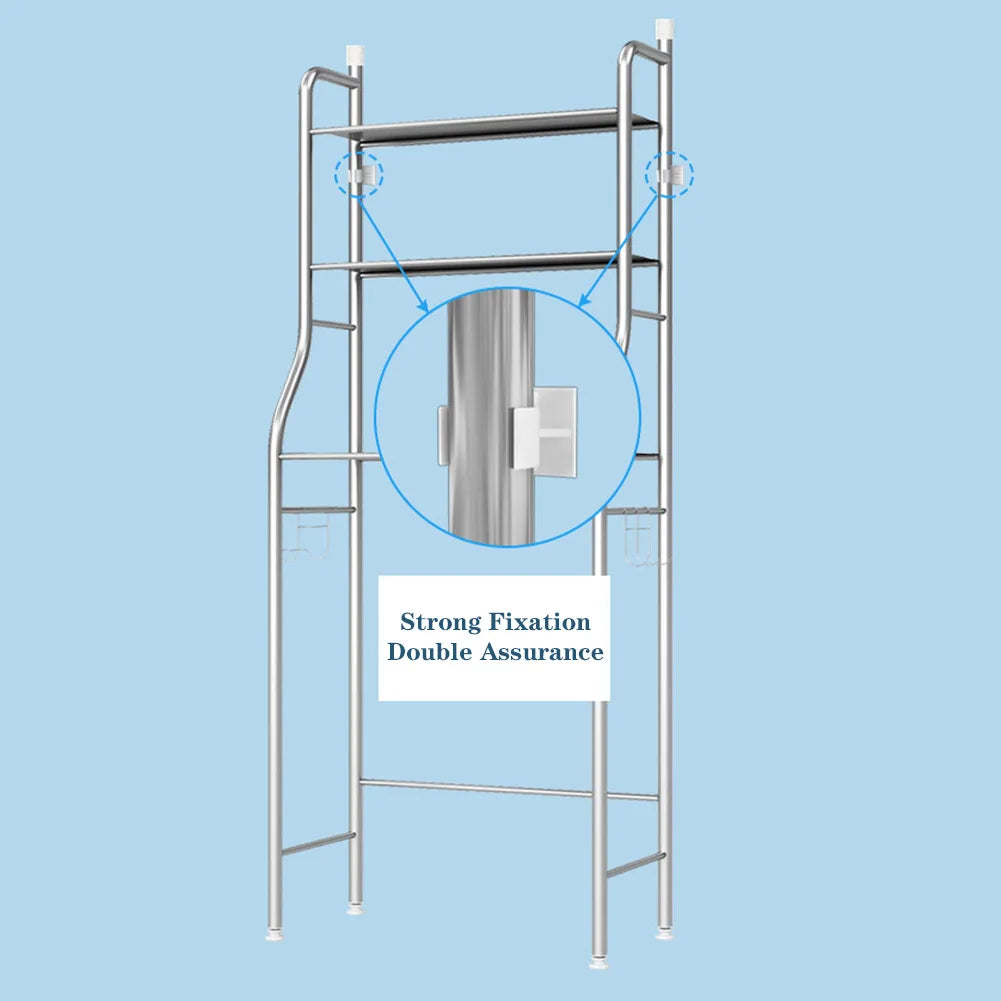 Studyset Over Toilet Storage Shelf With Paper Holder and Metal Design