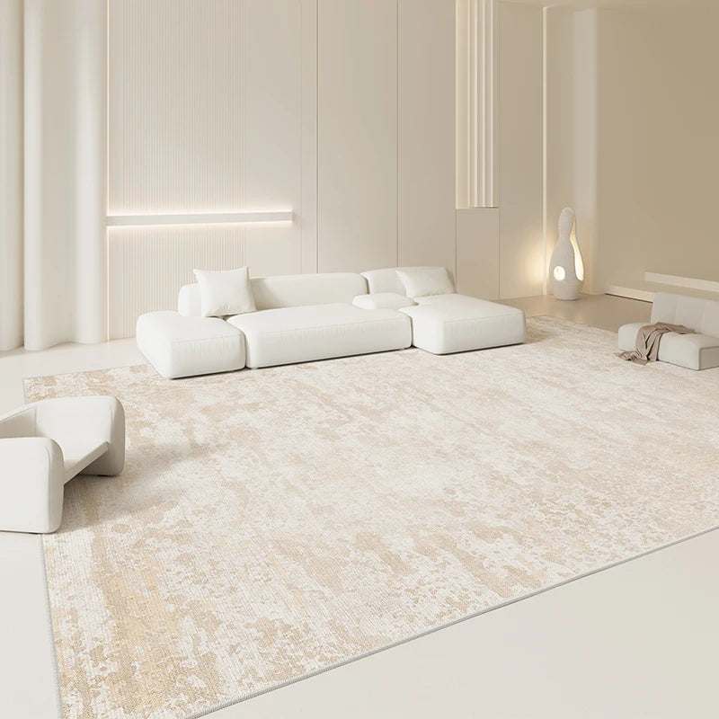 Plush Striped Area Rug for Living Room and Bedroom Decor