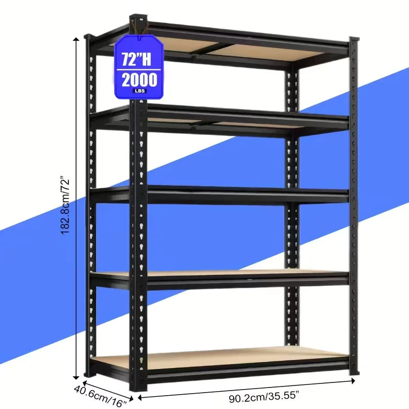 Sarenzoons Adjustable Commercial Metal Shelving Unit Rack