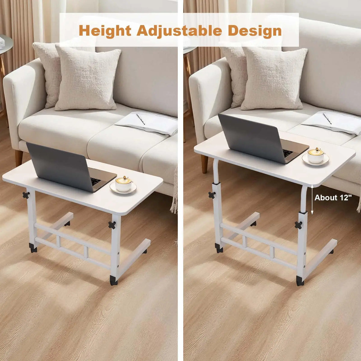 HiMISS Mobile Standing Desk With Wheels For Home Office