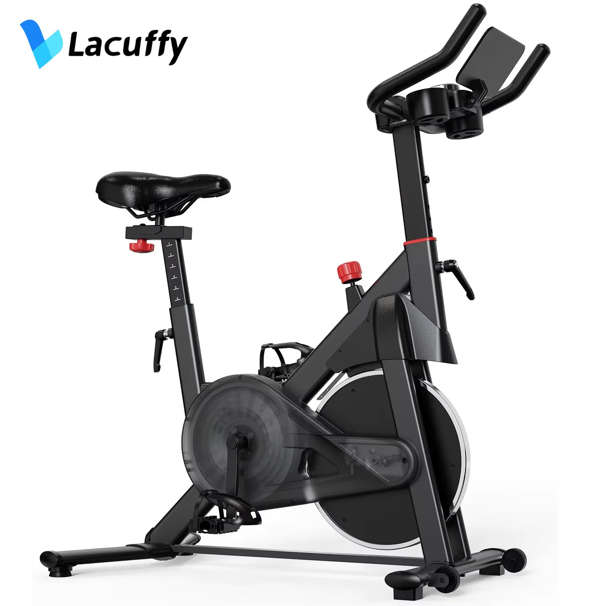 LACUFFY Magnetic Resistance Exercise Bike for Home Workouts