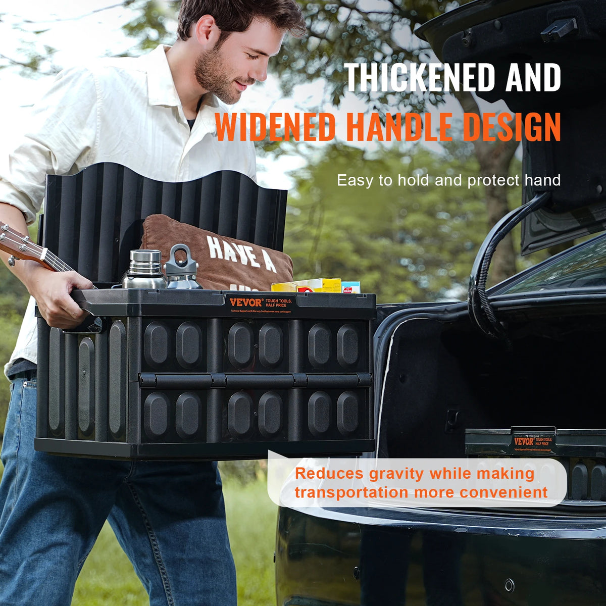 Collapsible Stackable Storage Bins With Lids For Home And Garage