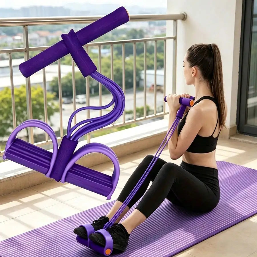 Resistance Bands With Ergonomic Grip For Home Gym Workouts