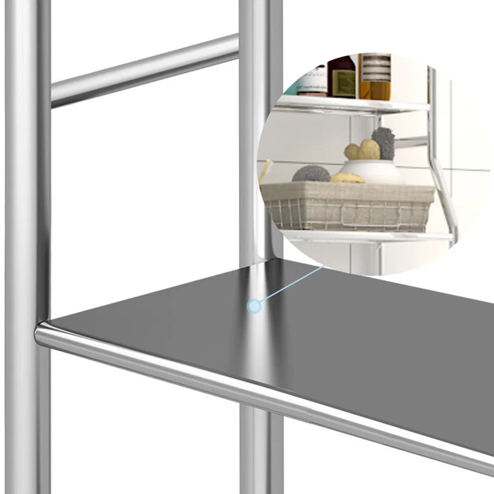Studyset Over Toilet Storage Shelf With Paper Holder and Metal Design