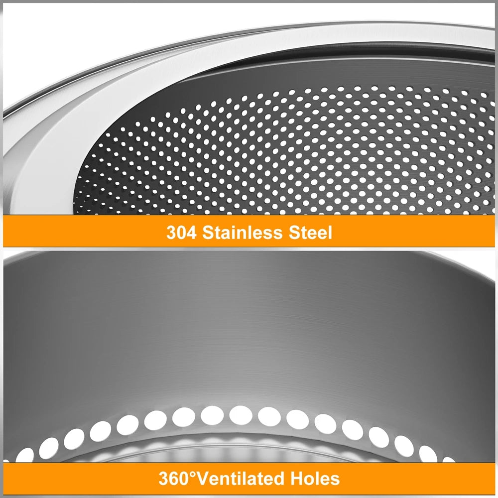 Unho Portable Smokeless Fire Pit Stainless Steel Outdoor Stove