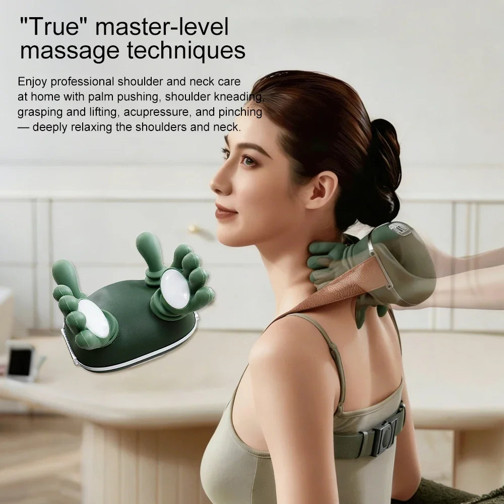 Electric Neck And Shoulder Massager With Heat For Muscle Relaxation