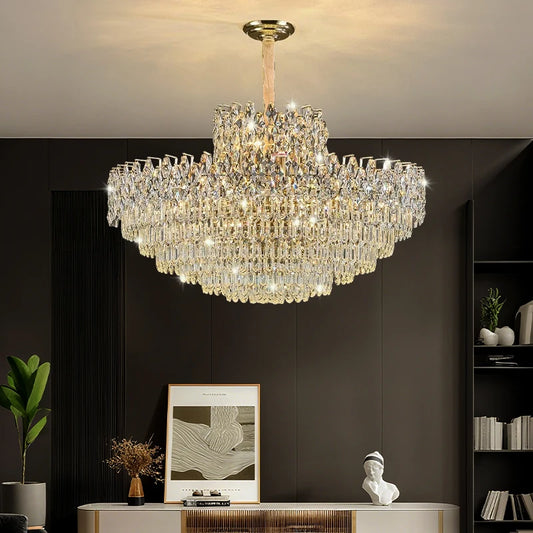 Ludovica Luxury Crystal LED Chandelier Pendant Ceiling Light