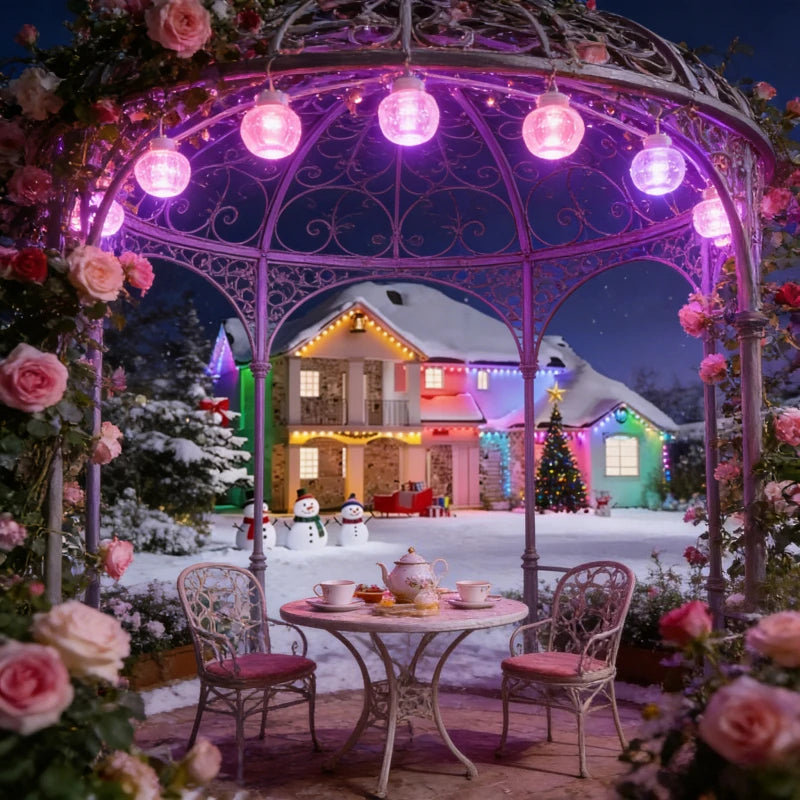 GCTECHING Waterproof Outdoor LED String Lights For Eaves And Events