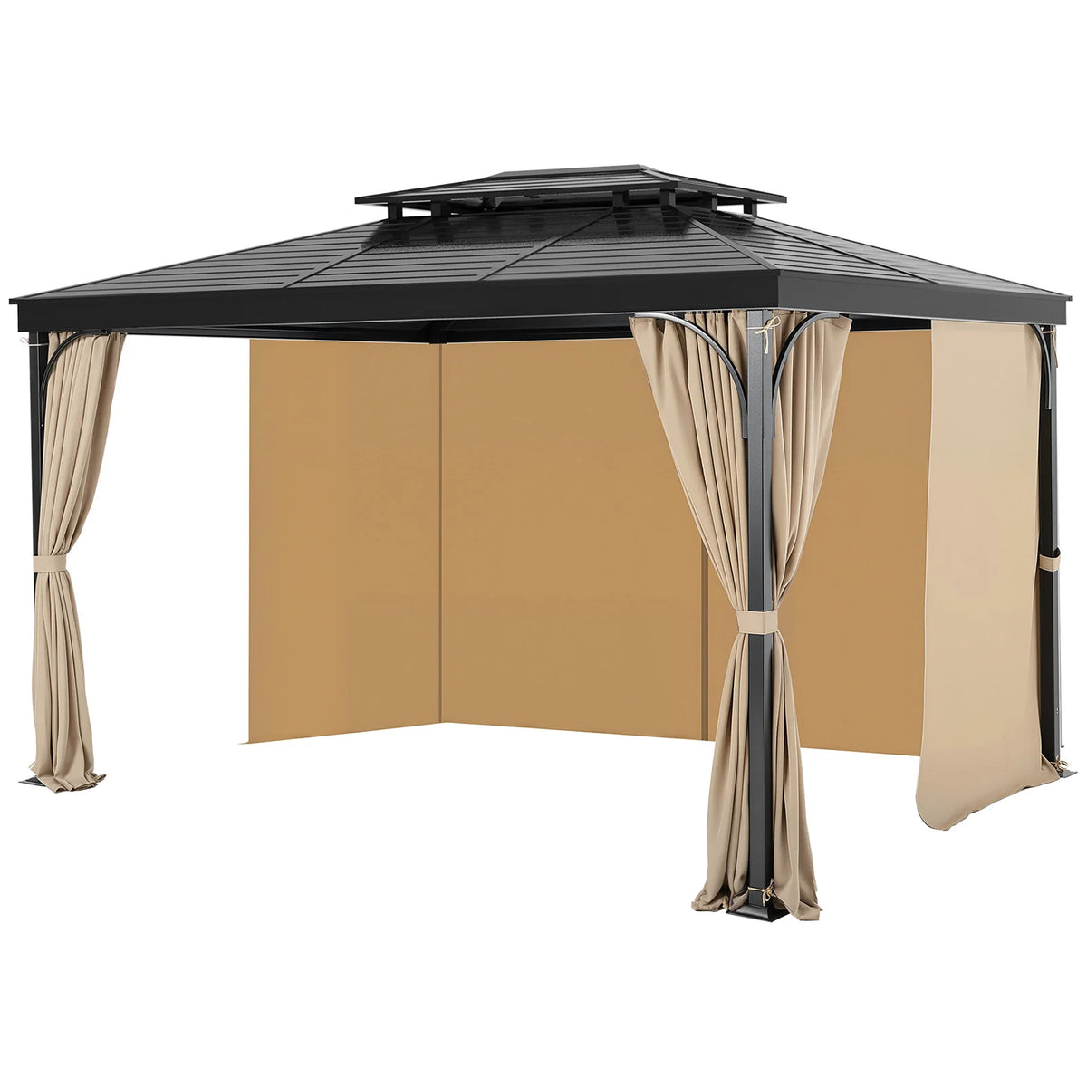 VEVOR Gazebo Privacy Curtains With Zippers Universal Patio Sidewall Replacement