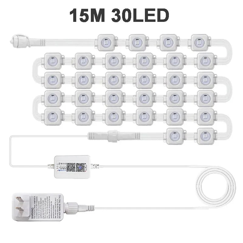 GCTECHING Waterproof Outdoor LED String Lights For Eaves And Events