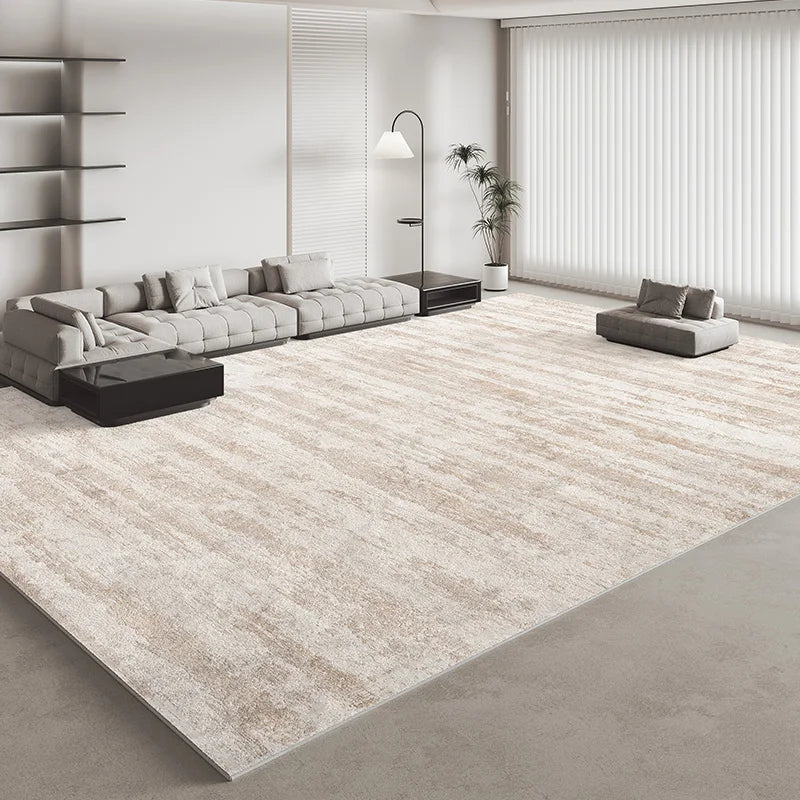 Plush Striped Area Rug for Living Room and Bedroom Decor
