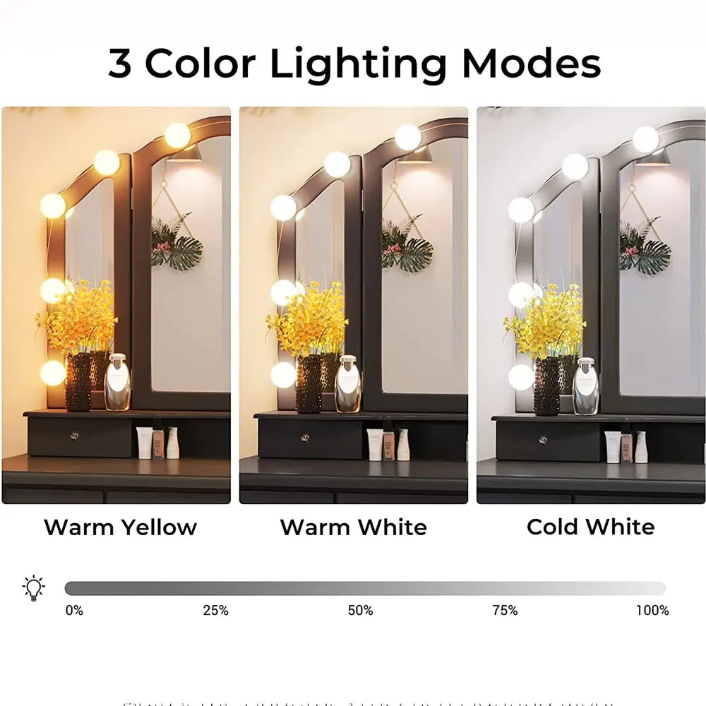 SIKADING Adjustable Vanity Mirror Lights For Makeup With Dimming