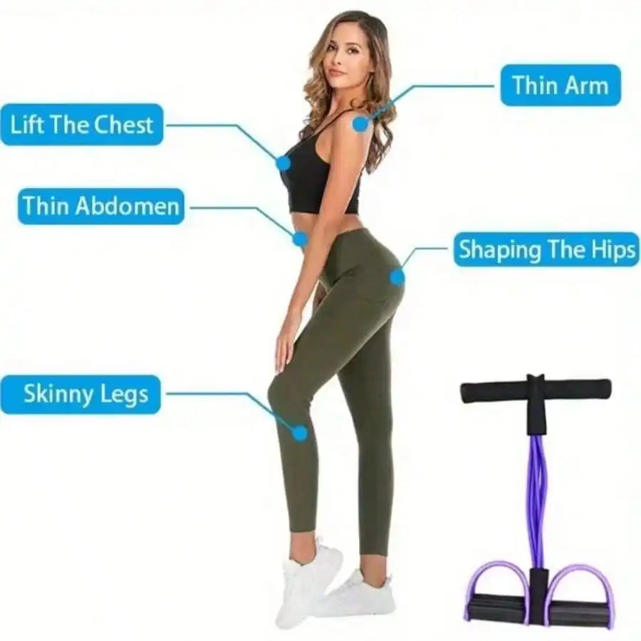 Resistance Bands With Ergonomic Grip For Home Gym Workouts