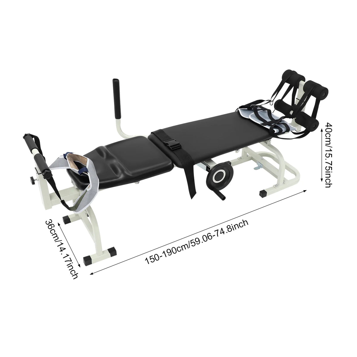 Multifunctional Back Stretch Bench With Neck And Lumbar Traction