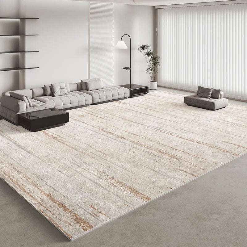 Plush Striped Area Rug for Living Room and Bedroom Decor