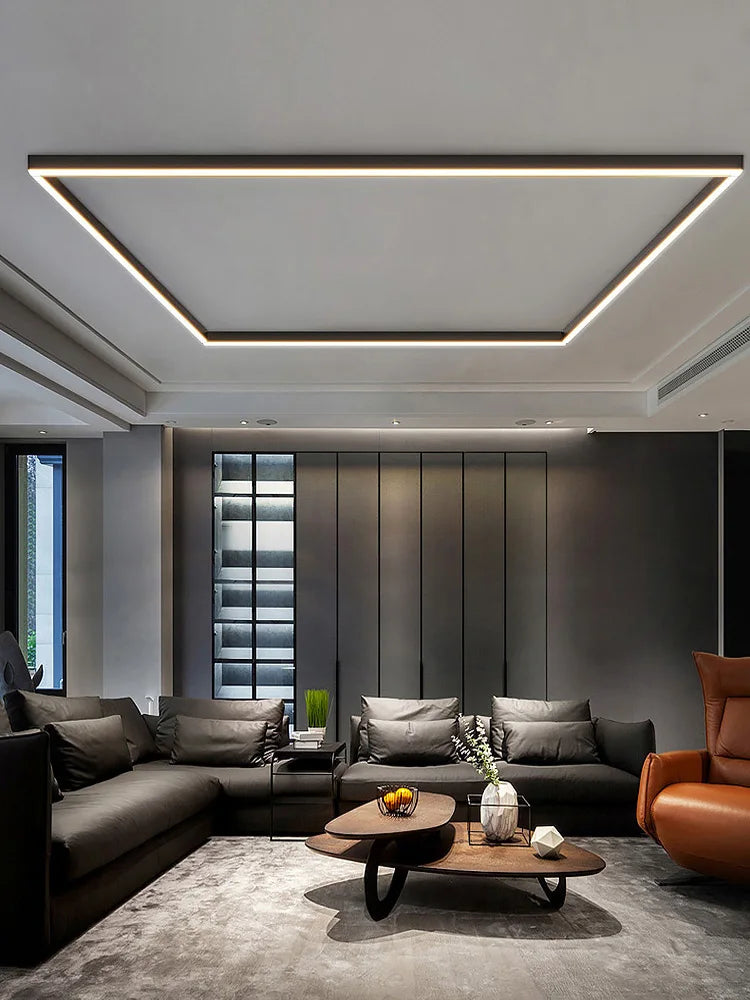 TES Modern LED Surface Mounted Linear Ceiling Light