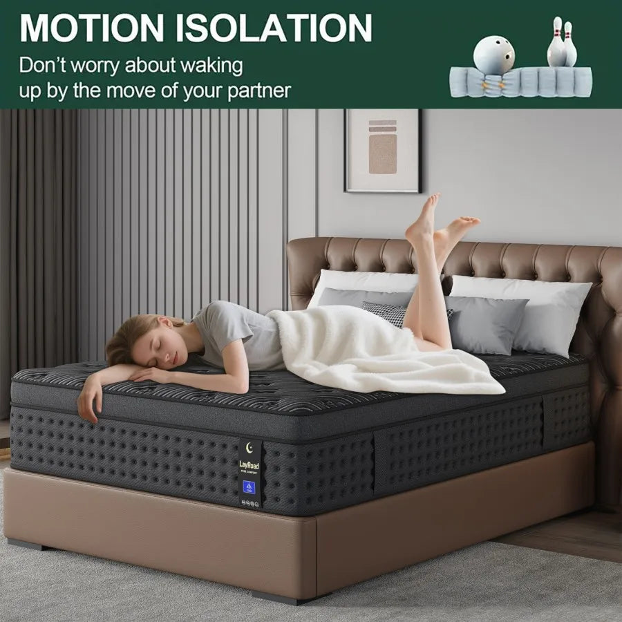 Memory Foam Hybrid Mattress With Pocket Springs Medium Firm Comfort