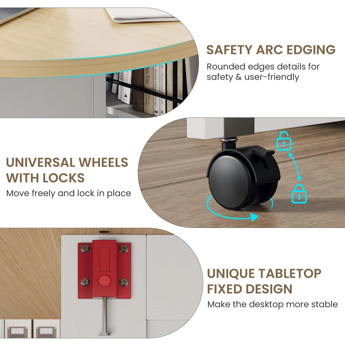 HiMISS Folding Dining Table With Wine Rack And Cup Holders