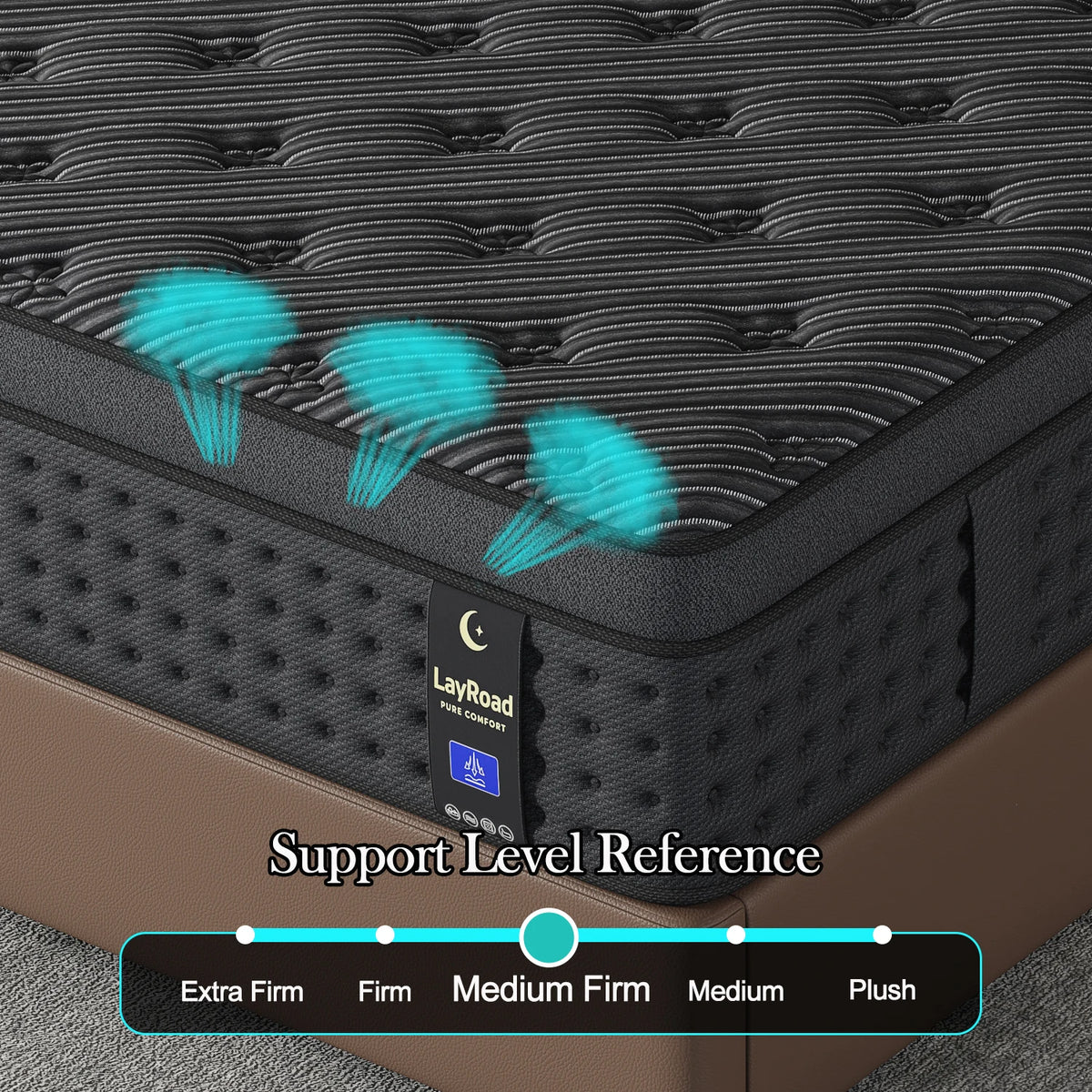 Memory Foam Hybrid Mattress With Pocket Springs Medium Firm Comfort