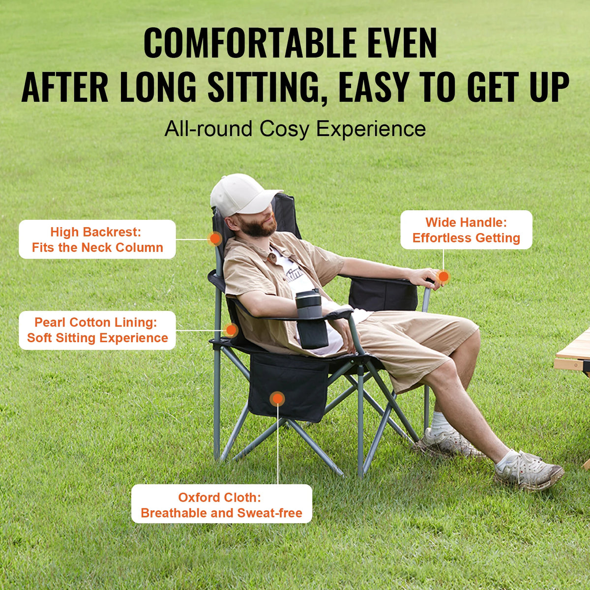 SucceBuy Ultralight Folding Camping Chair for Outdoor Adventures