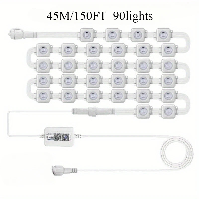 GCTECHING Waterproof Outdoor LED String Lights For Eaves And Events