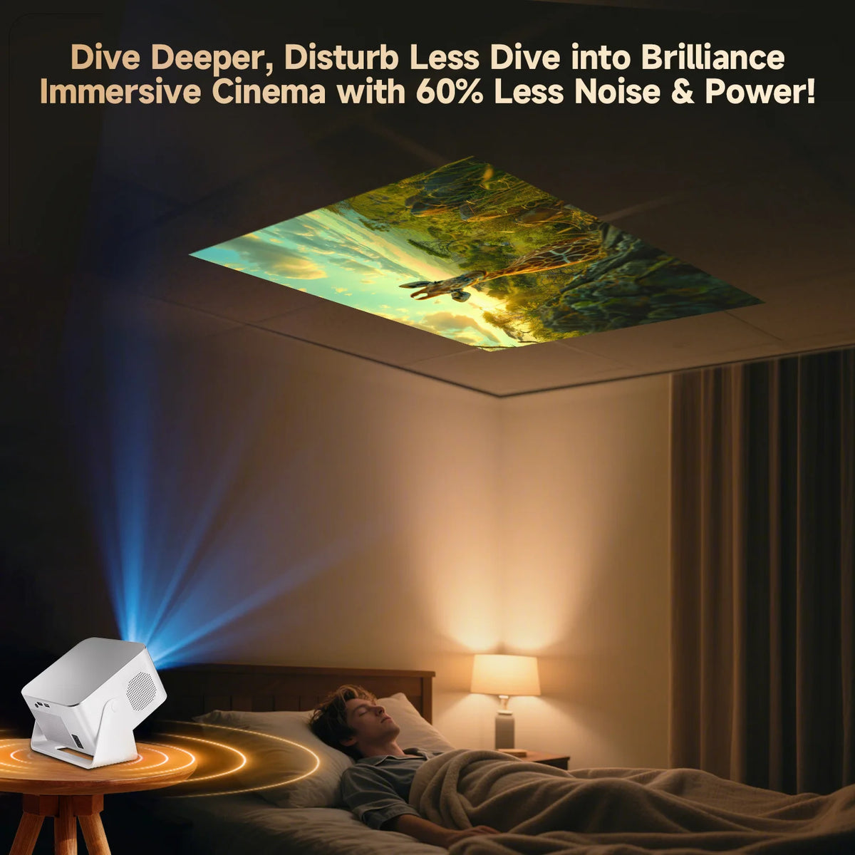 Magcubic Native 1080P Auto Focus Portable Home Theater Projector