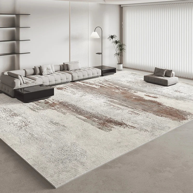 Plush Striped Area Rug for Living Room and Bedroom Decor