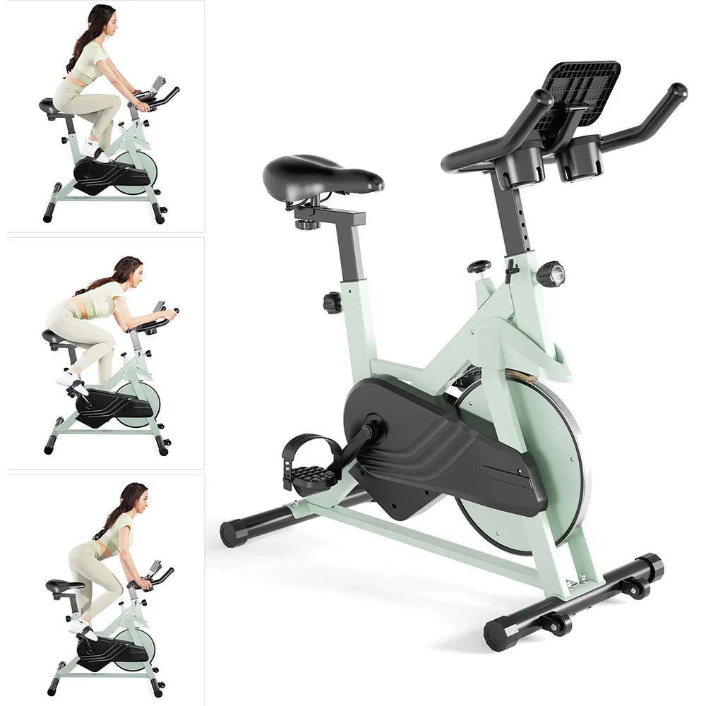 LACUFFY Magnetic Resistance Exercise Bike for Home Workouts