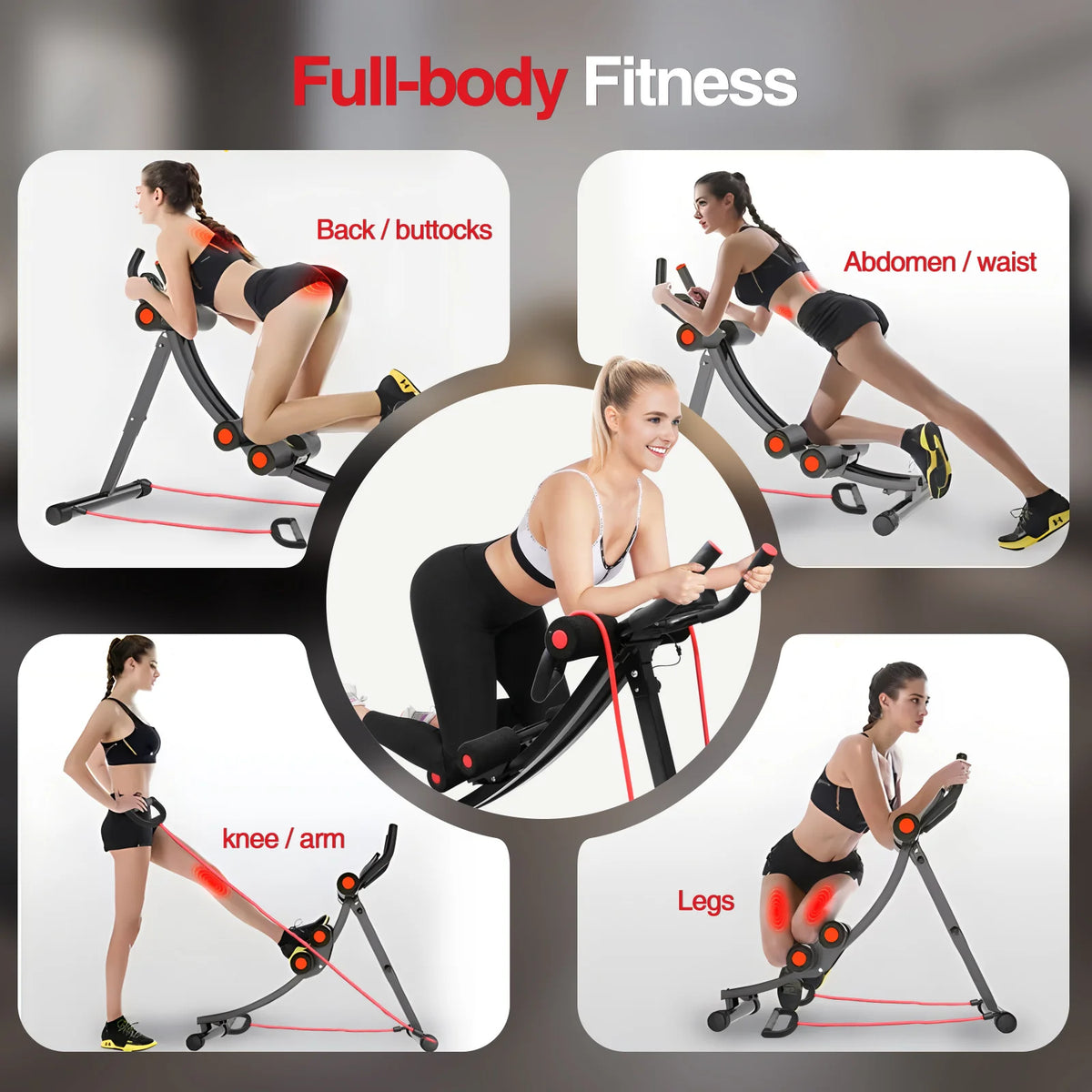GIKPAL Foldable Abdominal Trainer For Home Gym Workouts