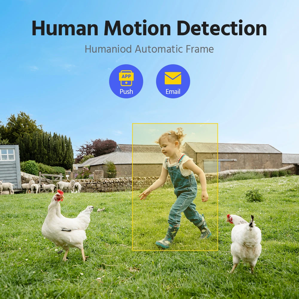 ANNKE 4MP Wireless Security Camera System Auto Tracking Night Vision
