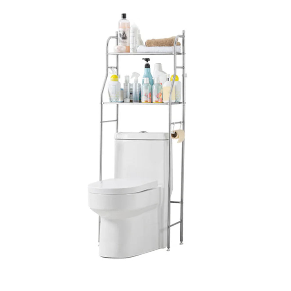 Studyset Over Toilet Storage Shelf With Paper Holder and Metal Design