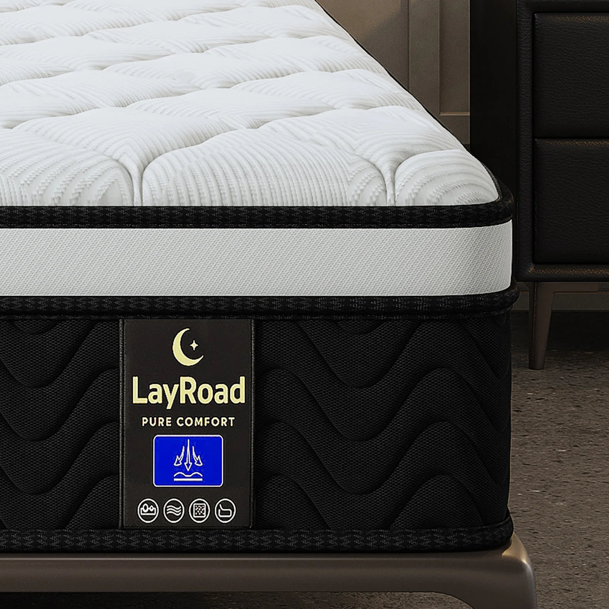 LayRoad Memory Foam Spring Mattress With Pressure Relief