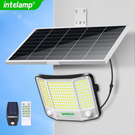Intelamp Outdoor Solar Motion Sensor LED Flood Light