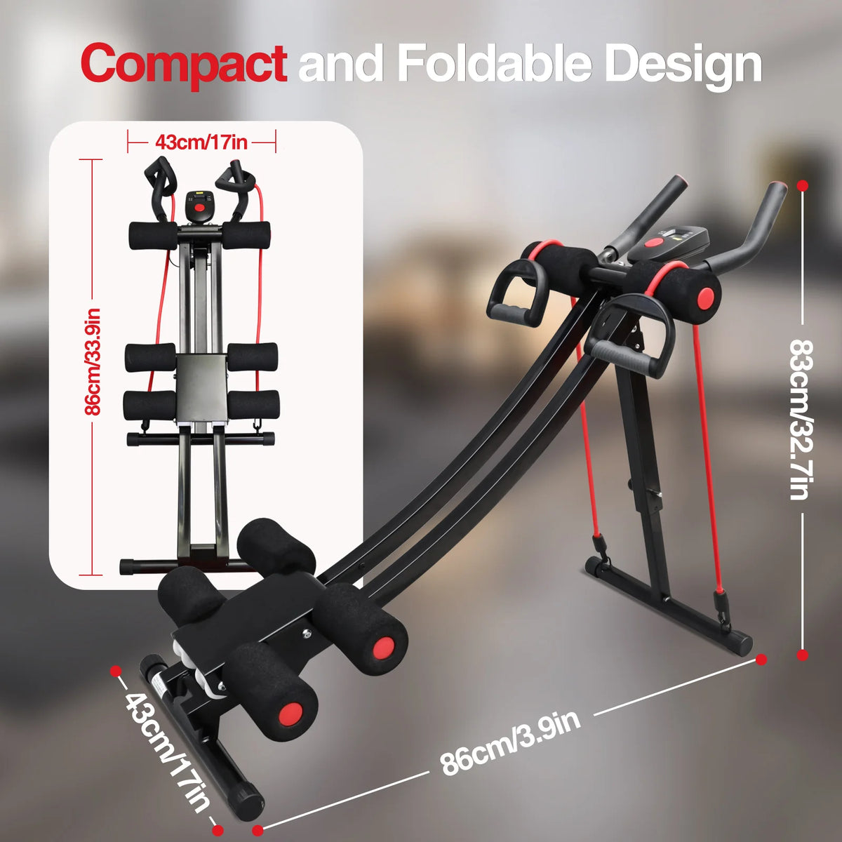GIKPAL Foldable Abdominal Trainer For Home Gym Workouts