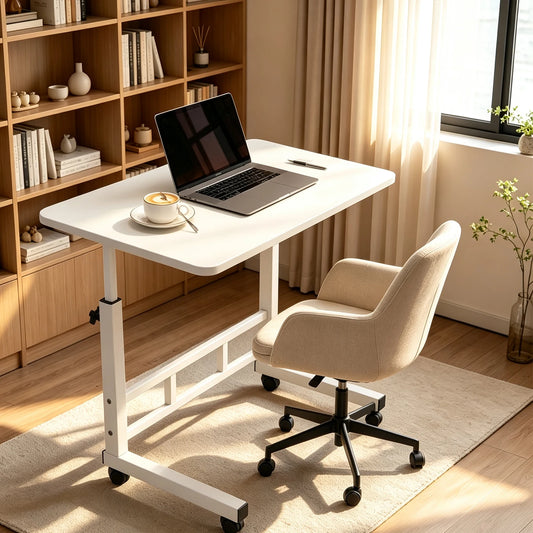 HiMISS Mobile Standing Desk With Wheels For Home Office