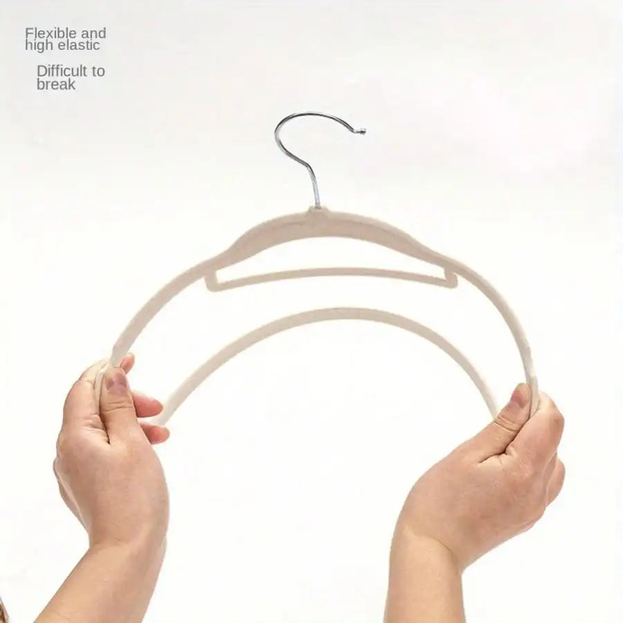 Flocked Non Slip Coat Hangers For Home Wardrobe Organization